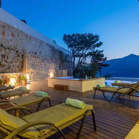 Kalamar Bay 5 Bedroom Seaview With Private Pool Hot Tub Kalkan