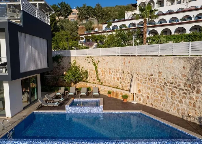 Kalamar Bay 5 Bedroom Seaview With Private Pool Hot Tub 别墅 卡尔坎