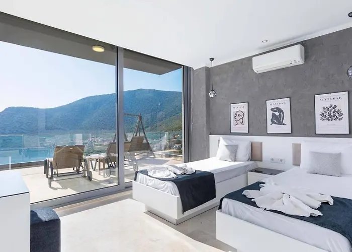 别墅 Kalamar Bay 5 Bedroom Seaview With Private Pool Hot Tub